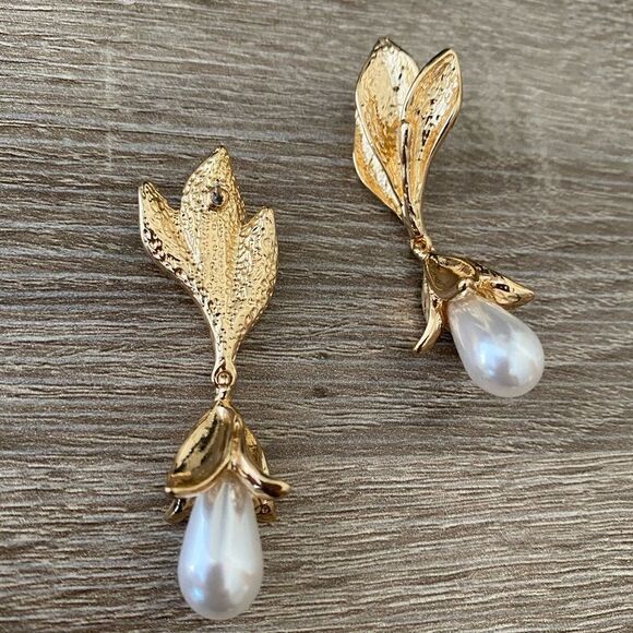 Vintage style drop earrings M127 - Picture 4 of 5